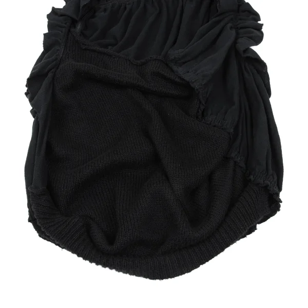 Y's Knit Switching Frill Open-neck Sleeveless Top K-167723_006