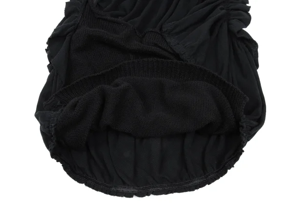 Y's Knit Switching Frill Open-neck Sleeveless Top K-167723_008