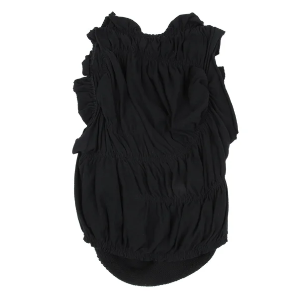 Y's Knit Switching Frill Open-neck Sleeveless Top K-167723_009