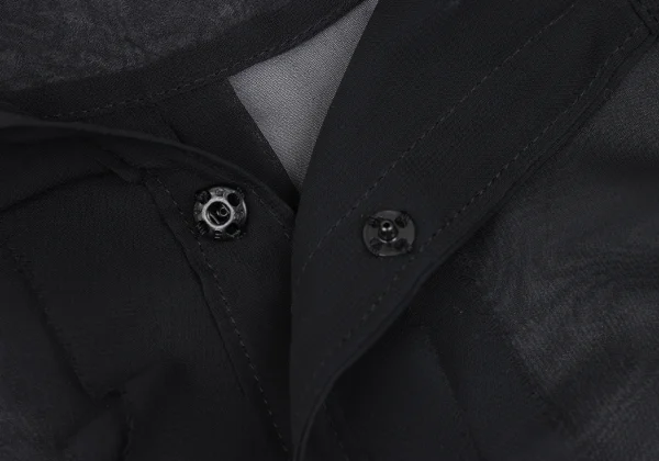 Y's Cut Off See-through Short Sleeve Blouse K-167725_006