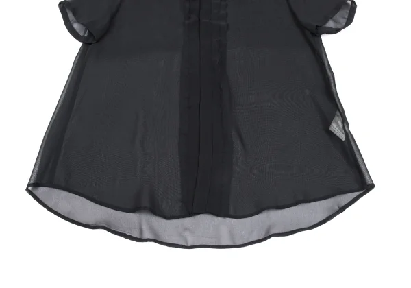 Y's Cut Off See-through Short Sleeve Blouse K-167725_009