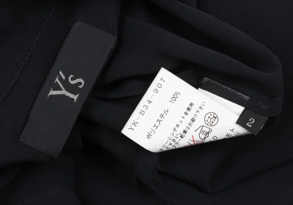 Y's Cut Off See-through Short Sleeve Blouse K-167725_016