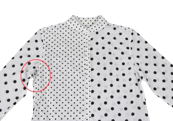 Y's Cotton Dot Printed Round Collar Blouse K-167726_003