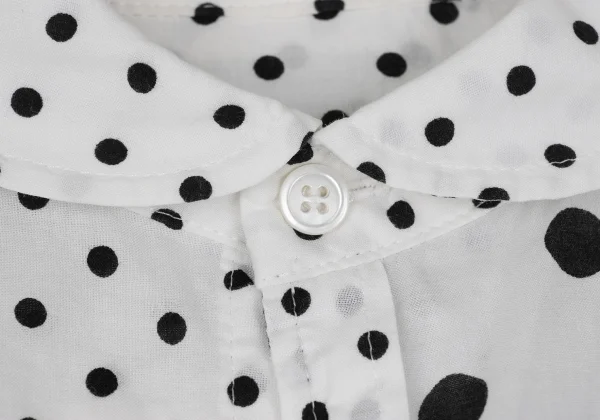 Y's Cotton Dot Printed Round Collar Blouse K-167726_006