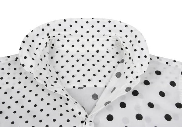 Y's Cotton Dot Printed Round Collar Blouse K-167726_007