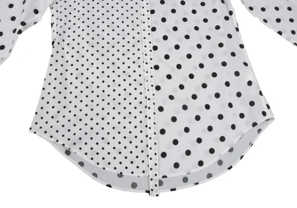 Y's Cotton Dot Printed Round Collar Blouse K-167726_012