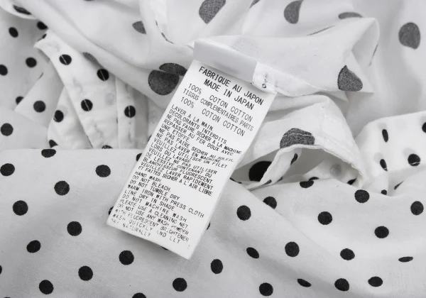 Y's Cotton Dot Printed Round Collar Blouse K-167726_019