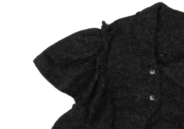 Y's Mohair Blend Frill Knit Polo Shirt K-167727_006