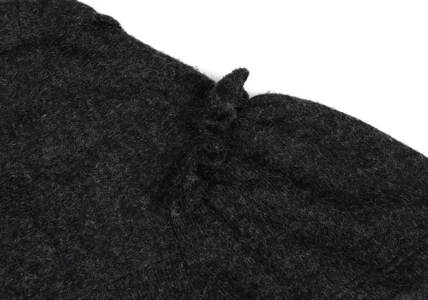 Y's Mohair Blend Frill Knit Polo Shirt K-167727_012