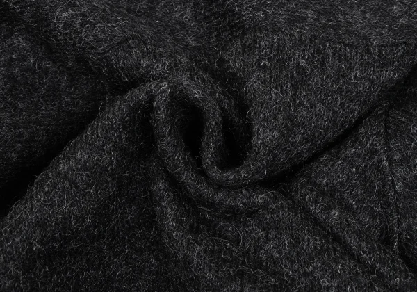 Y's Mohair Blend Frill Knit Polo Shirt K-167727_013