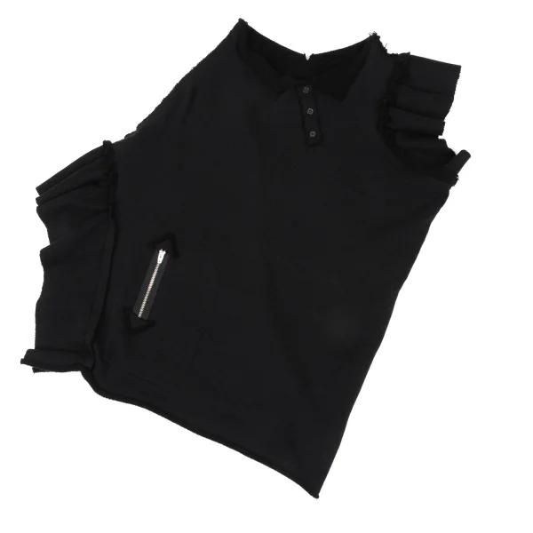 Y's Cotton Frill Design Sweatshirt Poncho K-167728_002