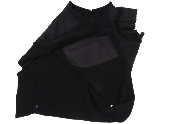 Y's Cotton Frill Design Sweatshirt Poncho K-167728_011