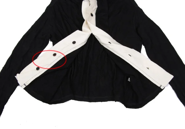 Y's Wrinkled Wool Cardigan K-167729_010