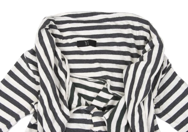 Y's Cotton Knot Neck Half Sleeve Top K-167731_003