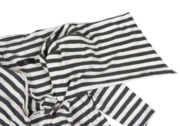 Y's Cotton Knot Neck Half Sleeve Top K-167731_004