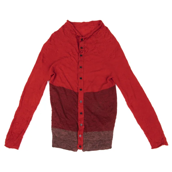 Y's Wrinkled Dolman Wool Knit Cardigan K-167732_002