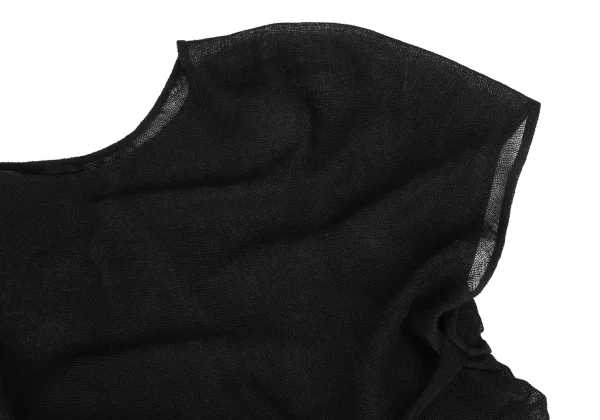 Y's Linen Blend Wrap Design Top K-167733_005