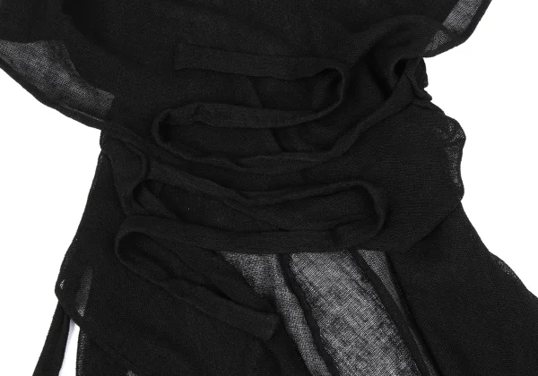 Y's Linen Blend Wrap Design Top K-167733_007