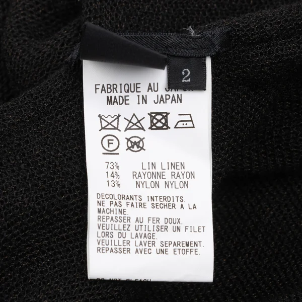 Y's Linen Blend Wrap Design Top K-167733_015