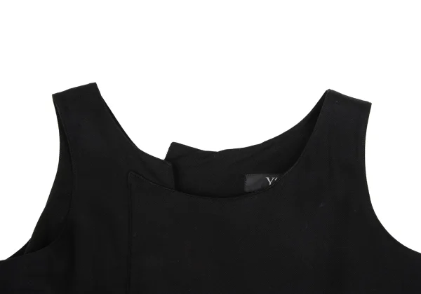 Y's Pleated Wrap Design Sleeveless Dress K-167735_004