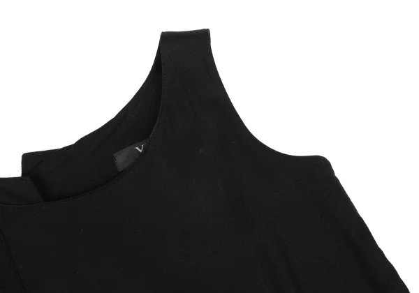 Y's Pleated Wrap Design Sleeveless Dress K-167735_005