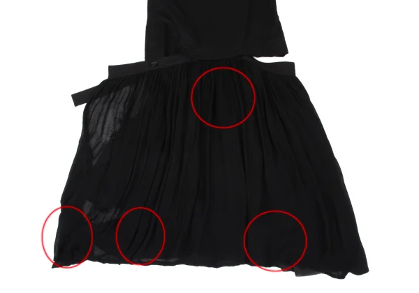 Y's Pleated Wrap Design Sleeveless Dress K-167735_007