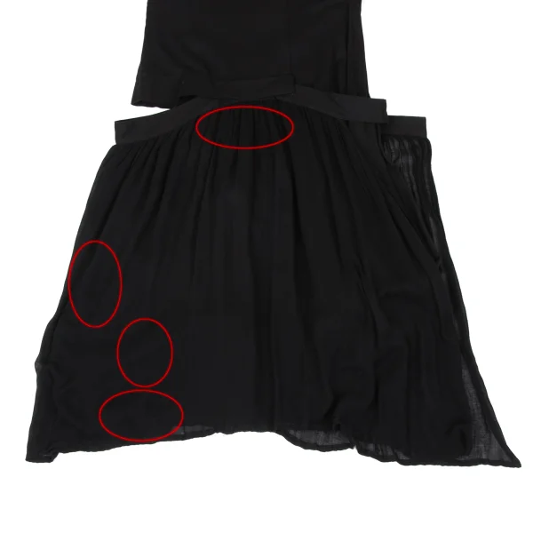 Y's Pleated Wrap Design Sleeveless Dress K-167735_016