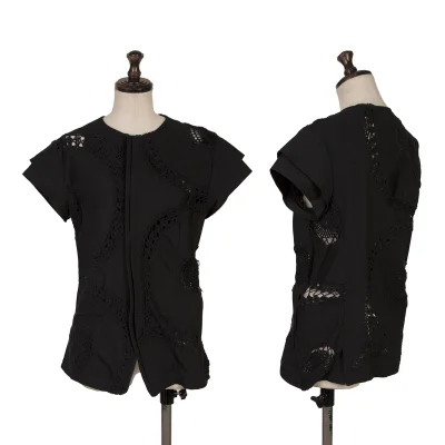 Y's Lace Design French Sleeve Jacket