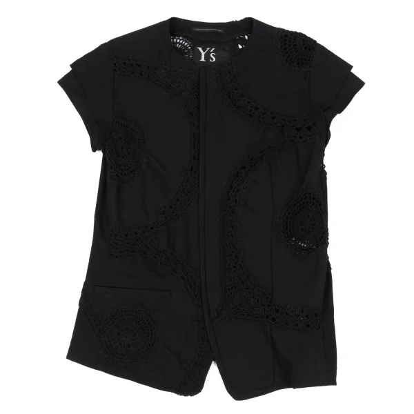 Y's Lace Design French Sleeve Jacket K-167736_002