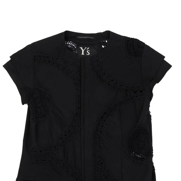 Y's Lace Design French Sleeve Jacket K-167736_003