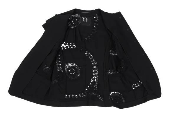 Y's Lace Design French Sleeve Jacket K-167736_012