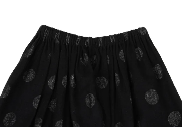 Y's Curve Gathered Inside Dot Print Skirt K-167738_003