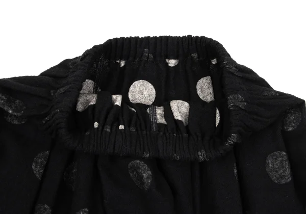 Y's Curve Gathered Inside Dot Print Skirt K-167738_004