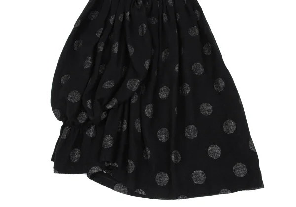 Y's Curve Gathered Inside Dot Print Skirt K-167738_005