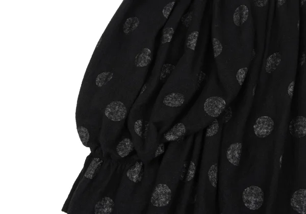 Y's Curve Gathered Inside Dot Print Skirt K-167738_006