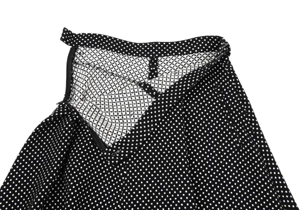 Y's Angora Blend Pin Dot Flare Skirt K-167740_005