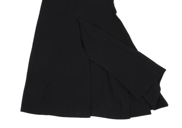 Y's Wool Blend Front Slit Skirt K-167742_008