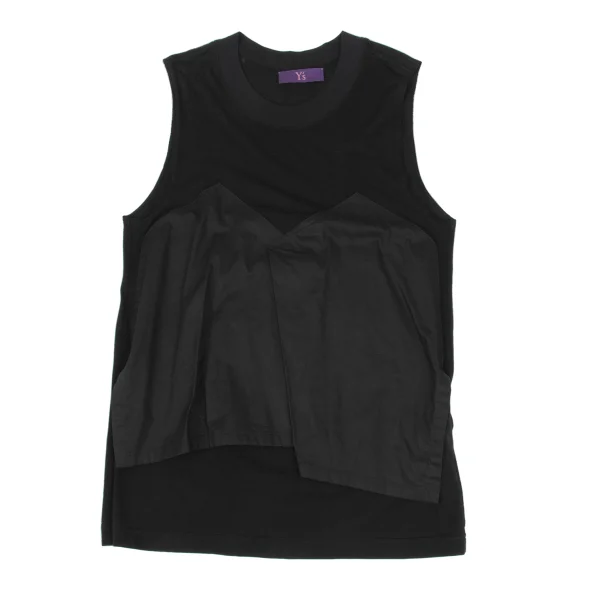 Y's PINK Lyocell Cotton Pasted Design Sleeveless Top K-167744_002