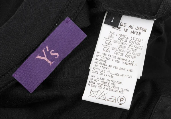 Y's PINK Lyocell Cotton Pasted Design Sleeveless Top K-167744_012