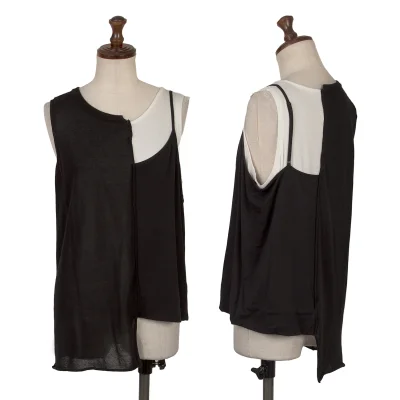 RISMAT by Y's Knit Switching Layered Design Sleeveless Top