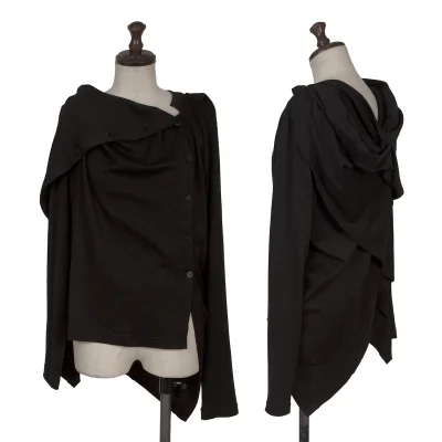 RISMAT by Y's Tencell Nylon Stretch Asymmetry Knit Cardigan