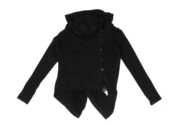 RISMAT by Y's Tencell Nylon Stretch Asymmetry Knit Cardigan K-167747_002