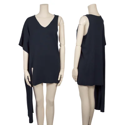 RISMAT by Y's Acrylic Cotton Asymmetry Knit