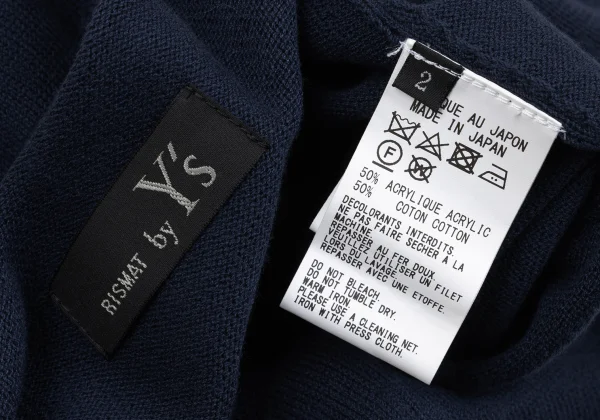 RISMAT by Y's Acrylic Cotton Asymmetry Knit K-167748_011