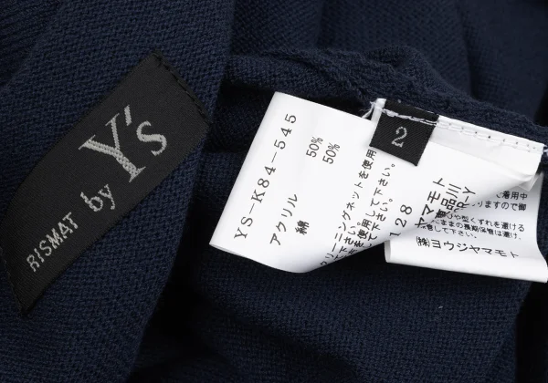 RISMAT by Y's Acrylic Cotton Asymmetry Knit K-167748_012