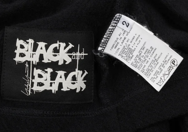 B Yohji Yamamoto Point Logo Print Wool High-neck Knit K-167753_012