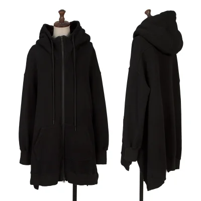 REGULATION yohji yamamoto Cotton Blend Long Zip Hoodie