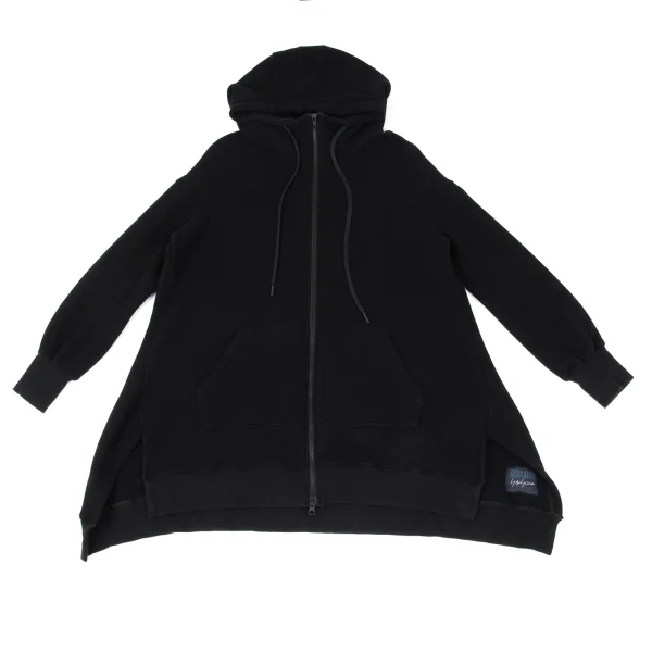 REGULATION yohji yamamoto Cotton Blend Long Zip Hoodie K-167754_002