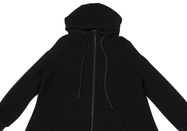 REGULATION yohji yamamoto Cotton Blend Long Zip Hoodie K-167754_003