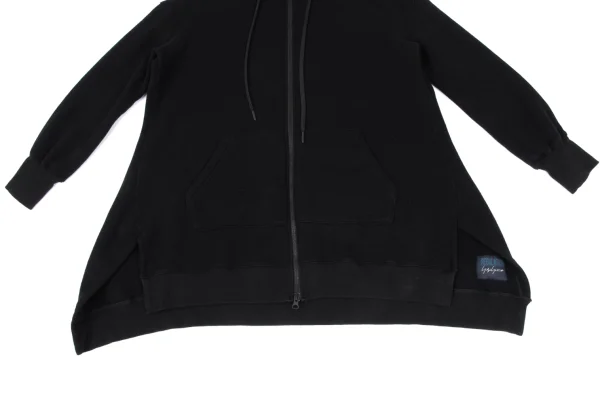 REGULATION yohji yamamoto Cotton Blend Long Zip Hoodie K-167754_009
